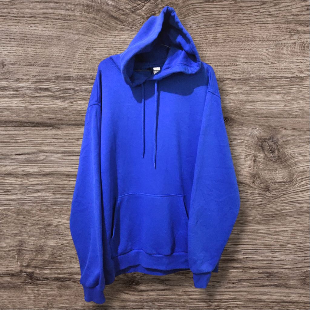 HOODIE ORIGINAL HM WARNA BIRU ELEKTRIK
