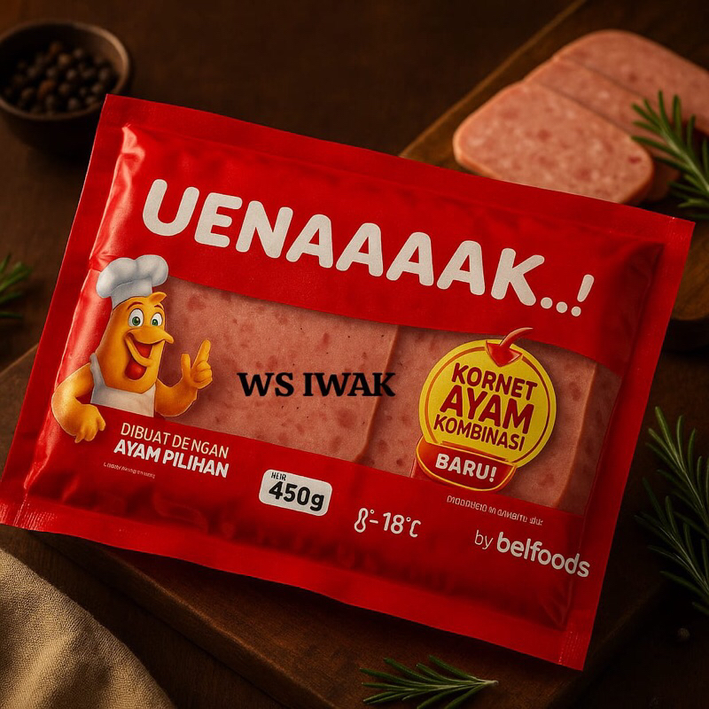 

Belfoods Kornet Ayam 450 gram Harga Hemat (khusus pengiriman jatim)