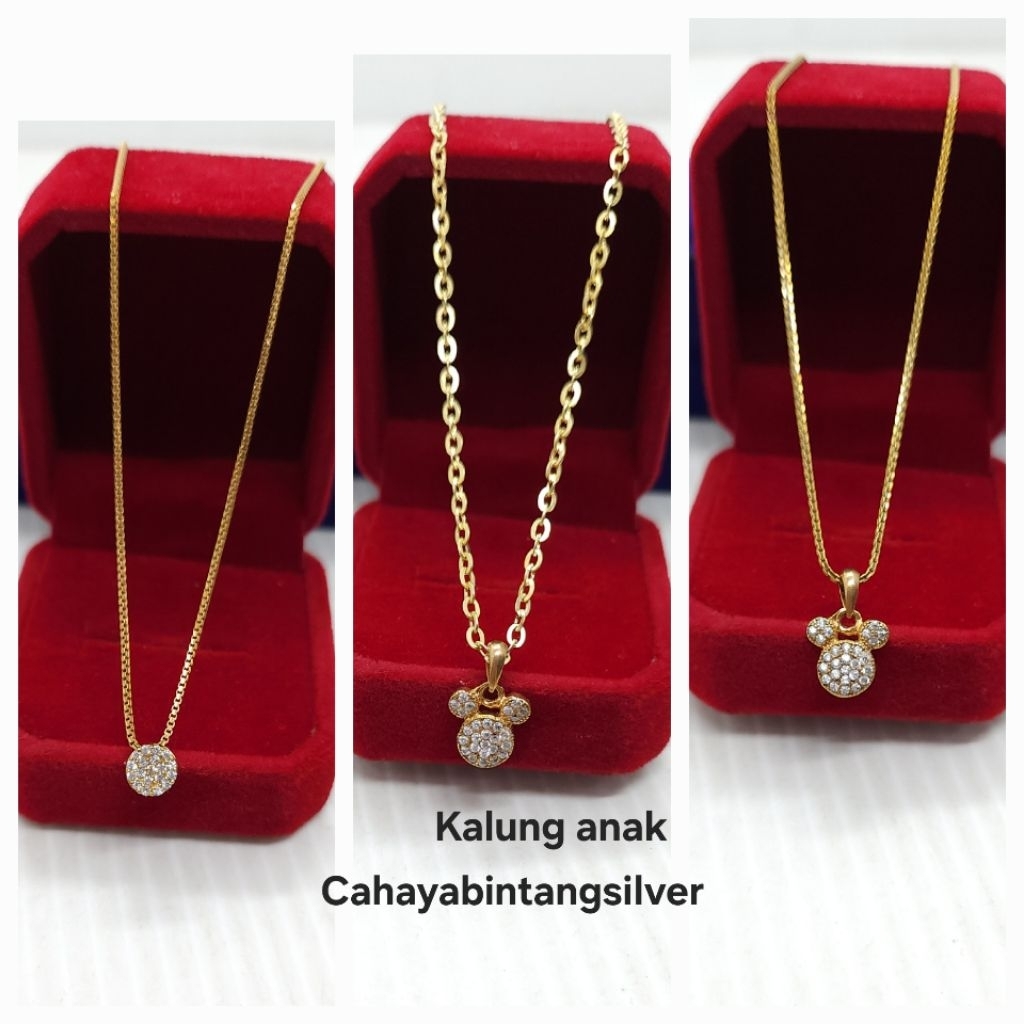 KALUNG ANAK,KALUNG BAYI,KALUNG PERAK ASLI 925 LAPIS MAS MURNI