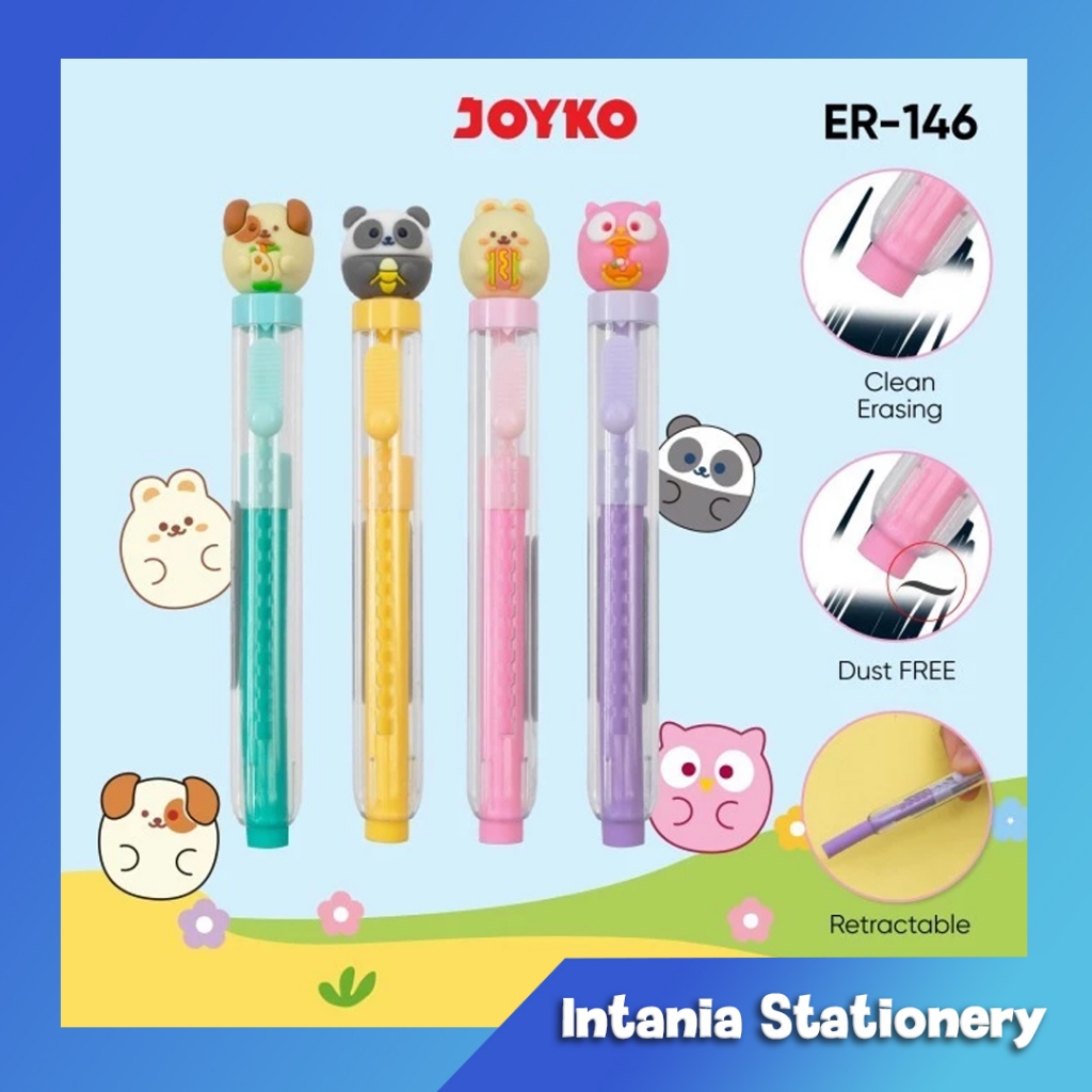 

Joyko Sliding Eraser Mechanical Animal / Penghapus Mekanik Joyko ER-146