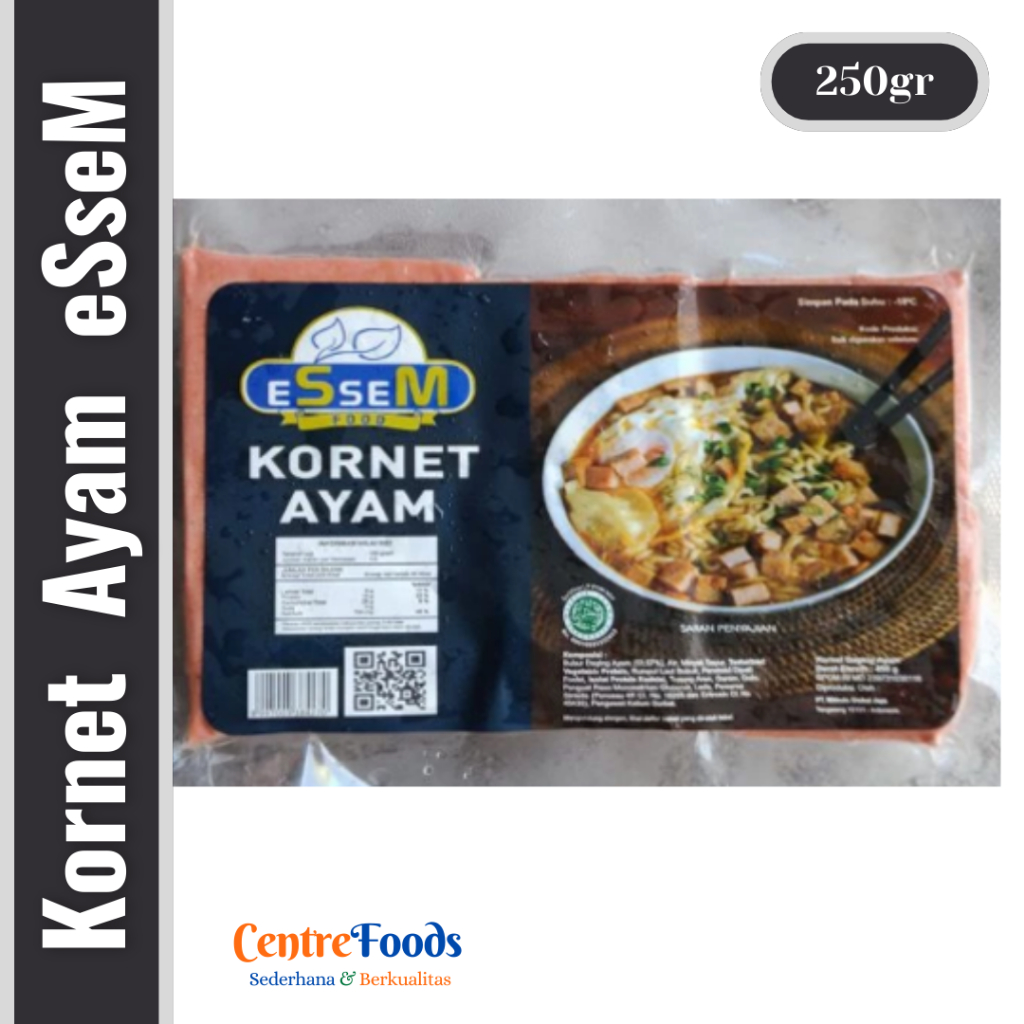

Kornet Ayam - Chicken Corned ESSEM | 250gr [ Harga Per BKS ]