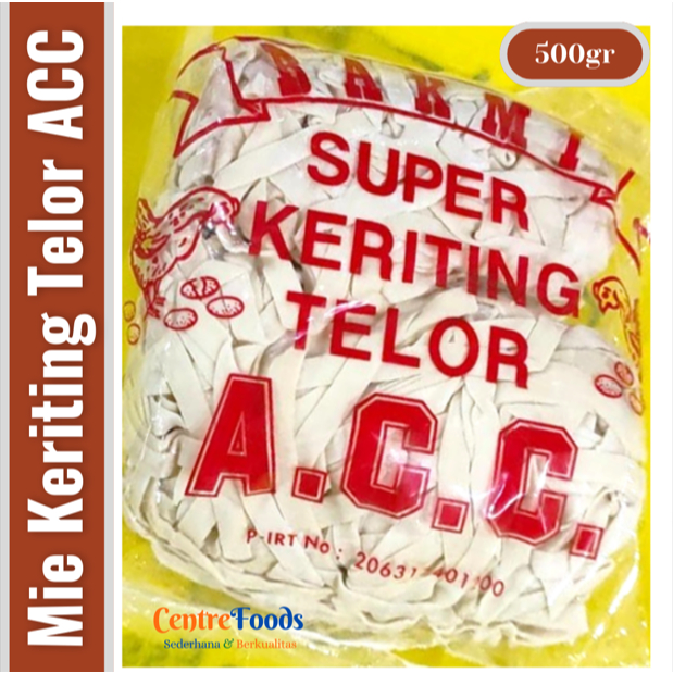 

Mie Lebar Telur - Bakmi Lebar Telor ACC | 500gr [ Harga Per BKS ]