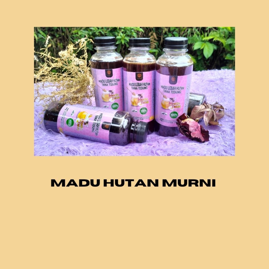 

madu lebah hutan Tana Tidung 250ml