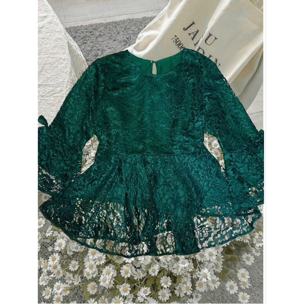 [new bukan preloved] kebaya hijau emerald