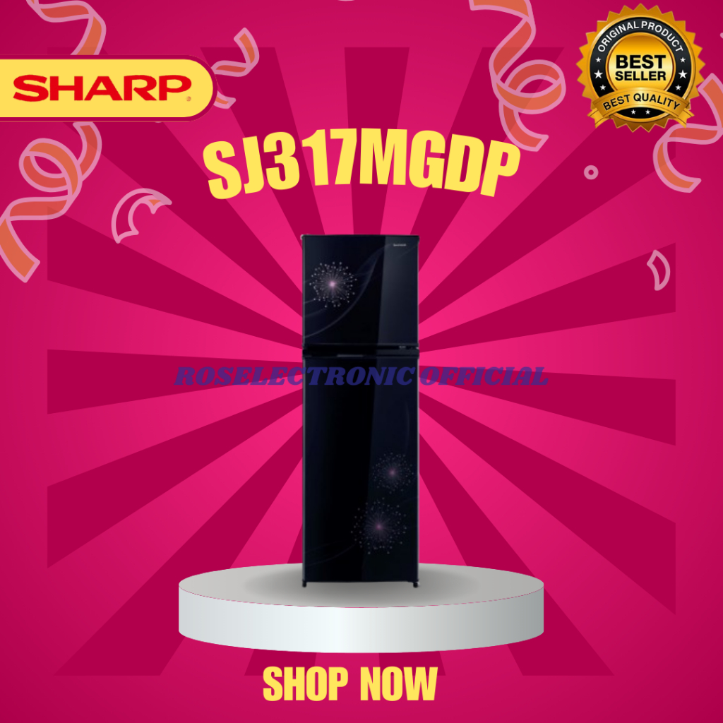 SHARP KULKAS 2 PINTU SJ 317MGDP ORIGINAL/SJ317MGDP/SJ-317MG DP/SJ 317MG DP/SJ3 17 MG DP/SJ-317-MG-DP