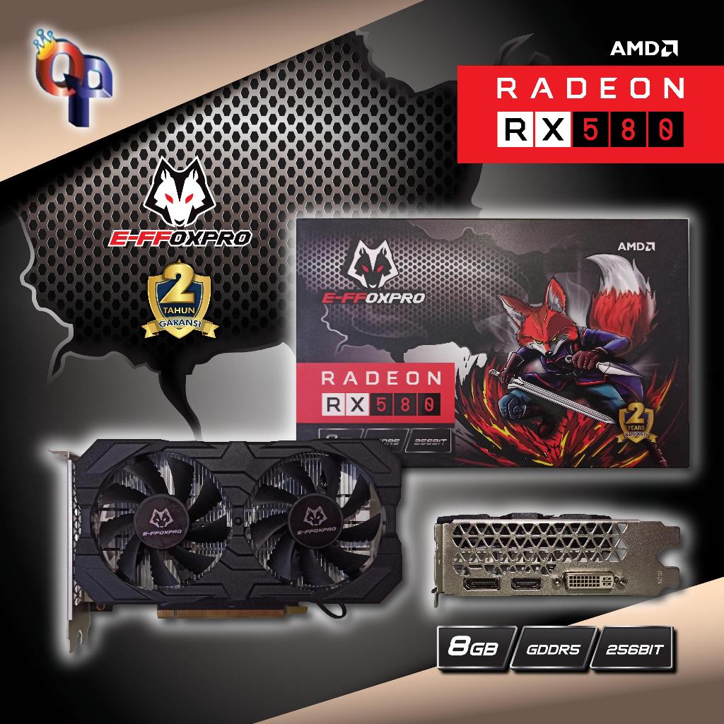 VGA EFFOXPRO AMD RX 580 8G DDR5 256 BIT RX580