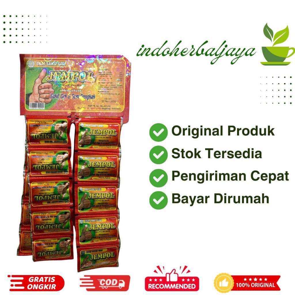 

Kapsul Sakit Gigi Cap Jempol Asli