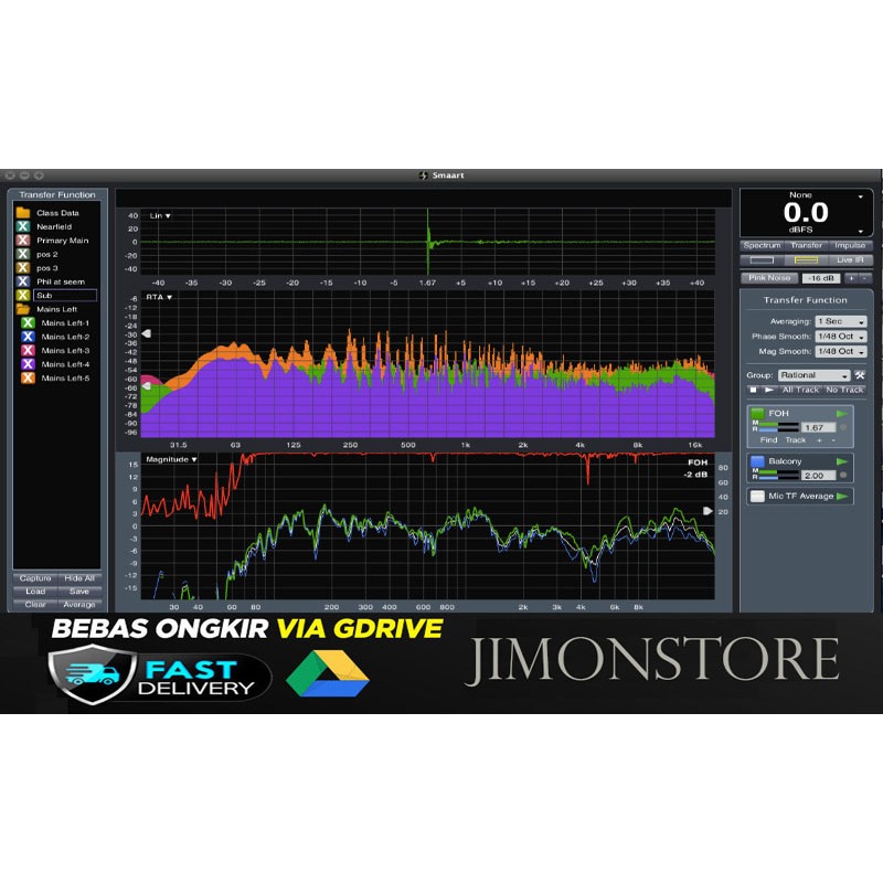 Aplikasi Rational Acoustic Smart | Smaart 5/7/8/9