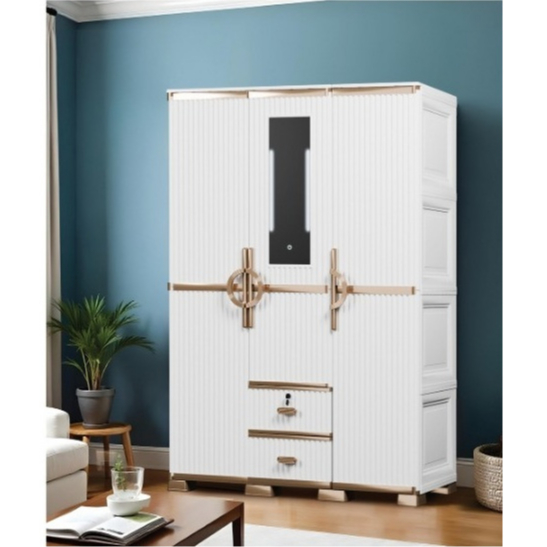 Lemari plastik OTC 3 pintu Luxury