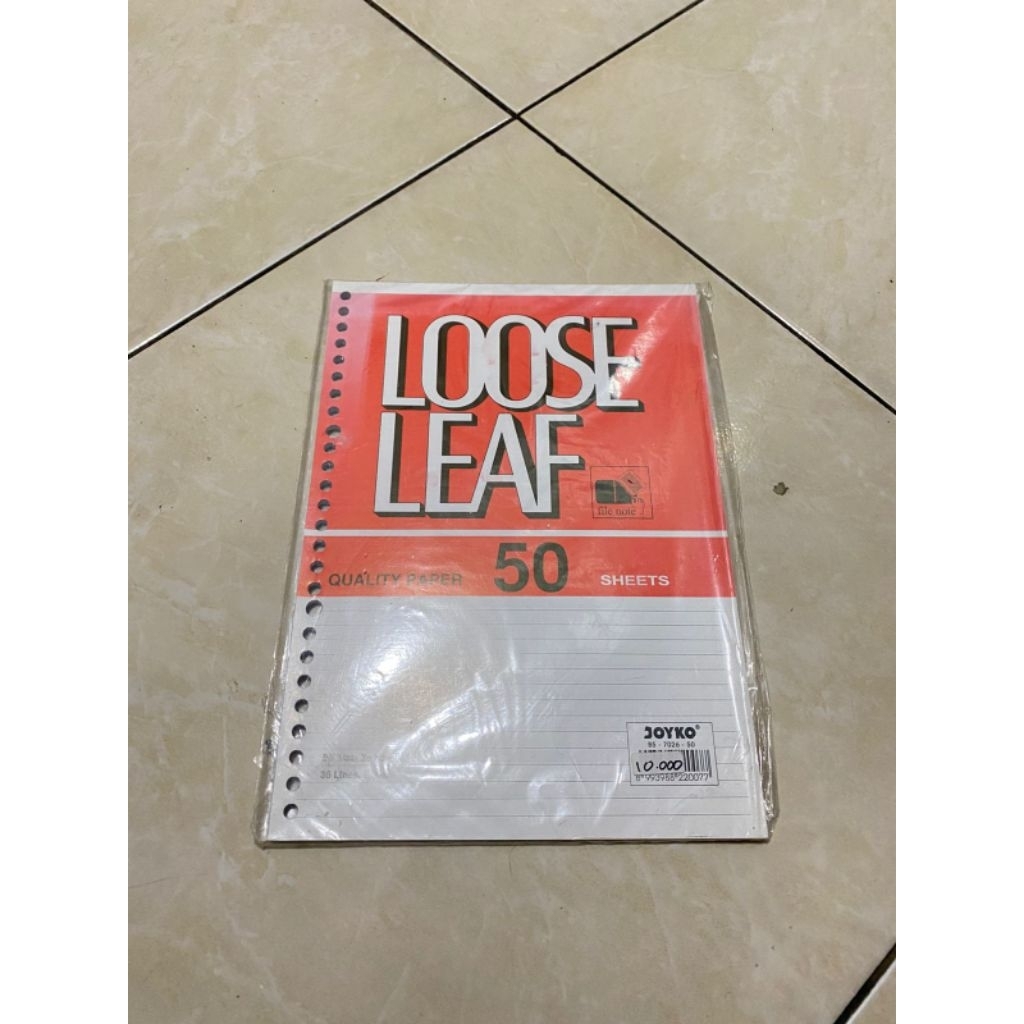 Loose Leaf Kertas Isi Binder A4