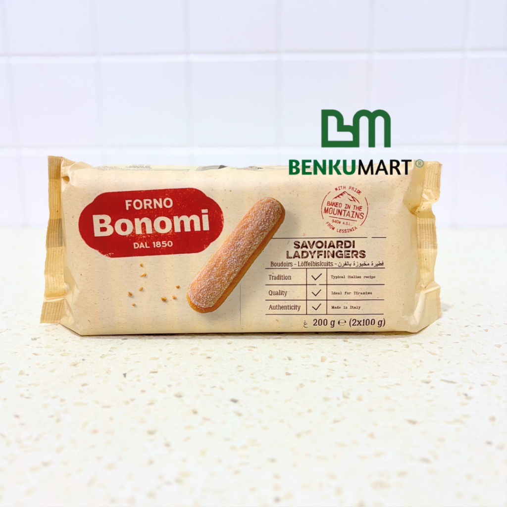 

Forno Bonomi Savoiardi Ladyfingers (200 gr) | Biskuit Tiramisu Lady Finger 200 gram