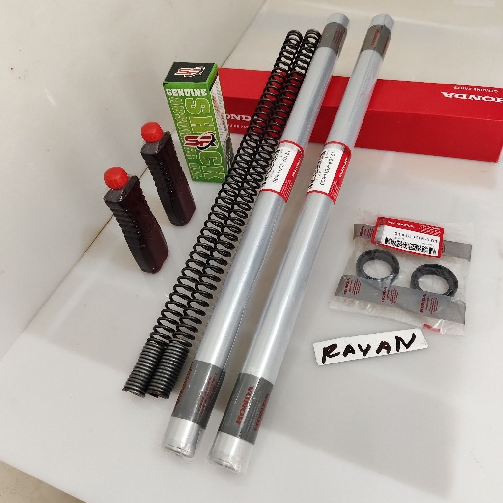 Shock depan Megapro Lama shock depan Megapro Lama komplit silsok & olisok & persok shock depan Megap