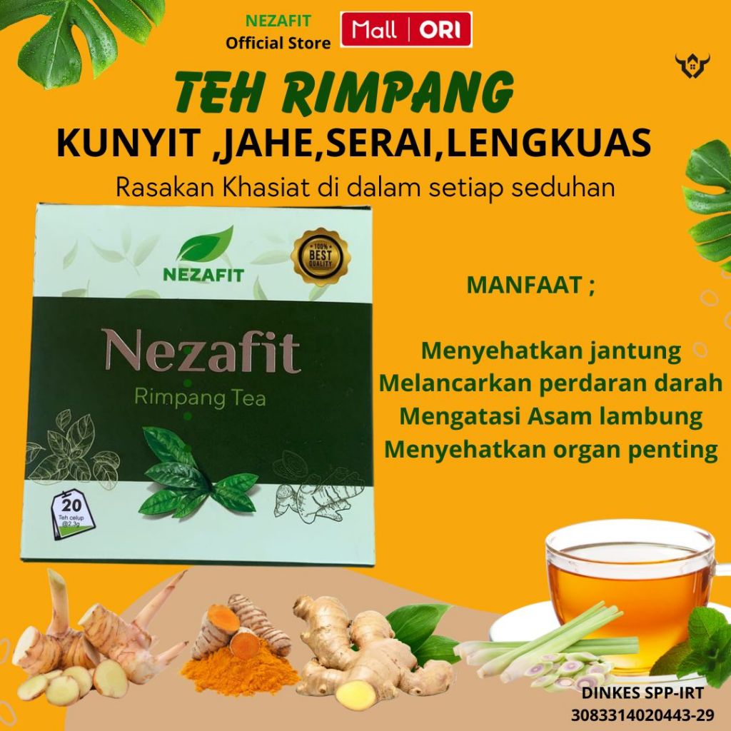 

NEZAFIT Teh Rimpang Jahe Kunyit Lengkuas Sereh Alami Mengatasi Asam Lambung Resep Jsr Dr Zaidul Akbar