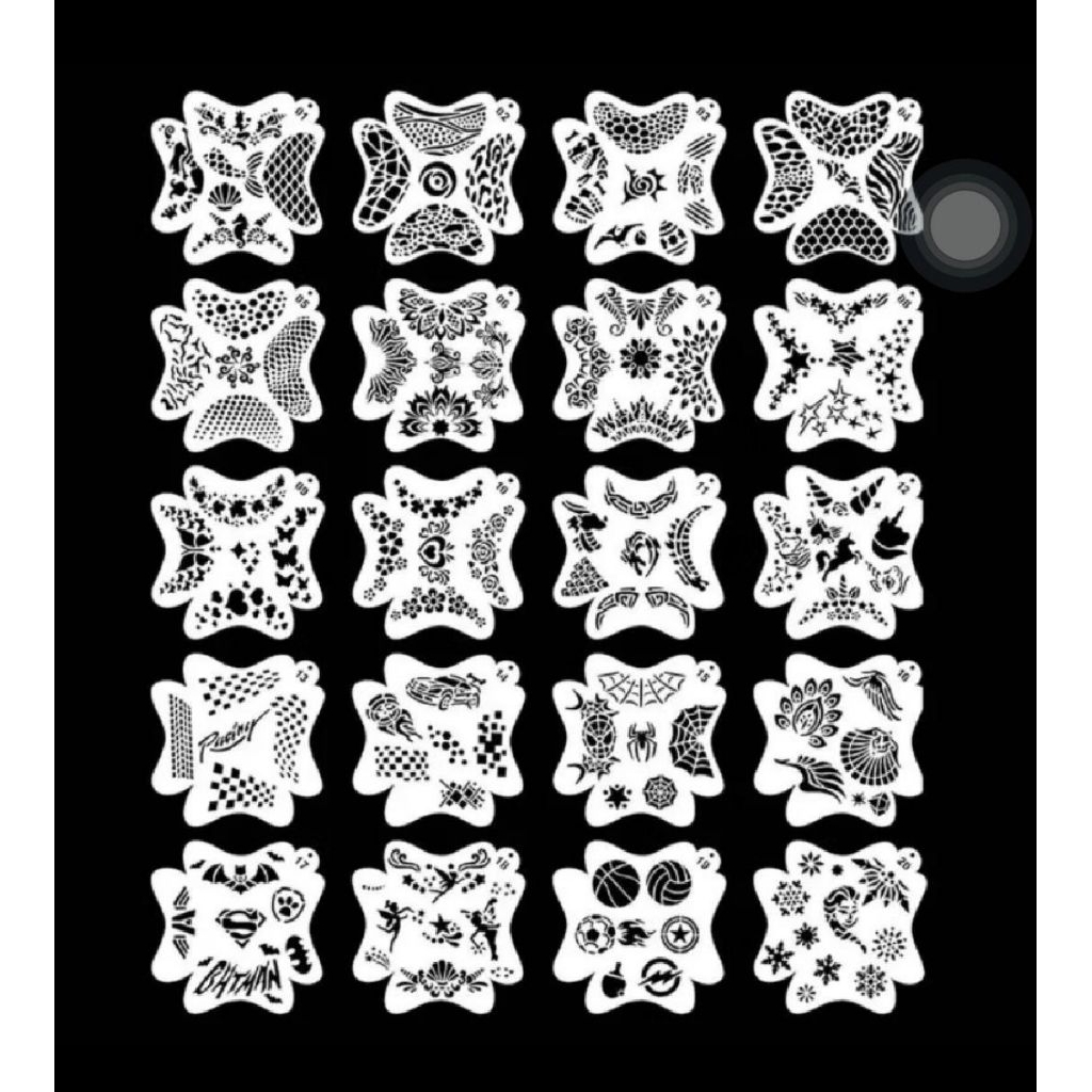 Cetakan Tato Face Painting Cosplay Wajah Face Painting