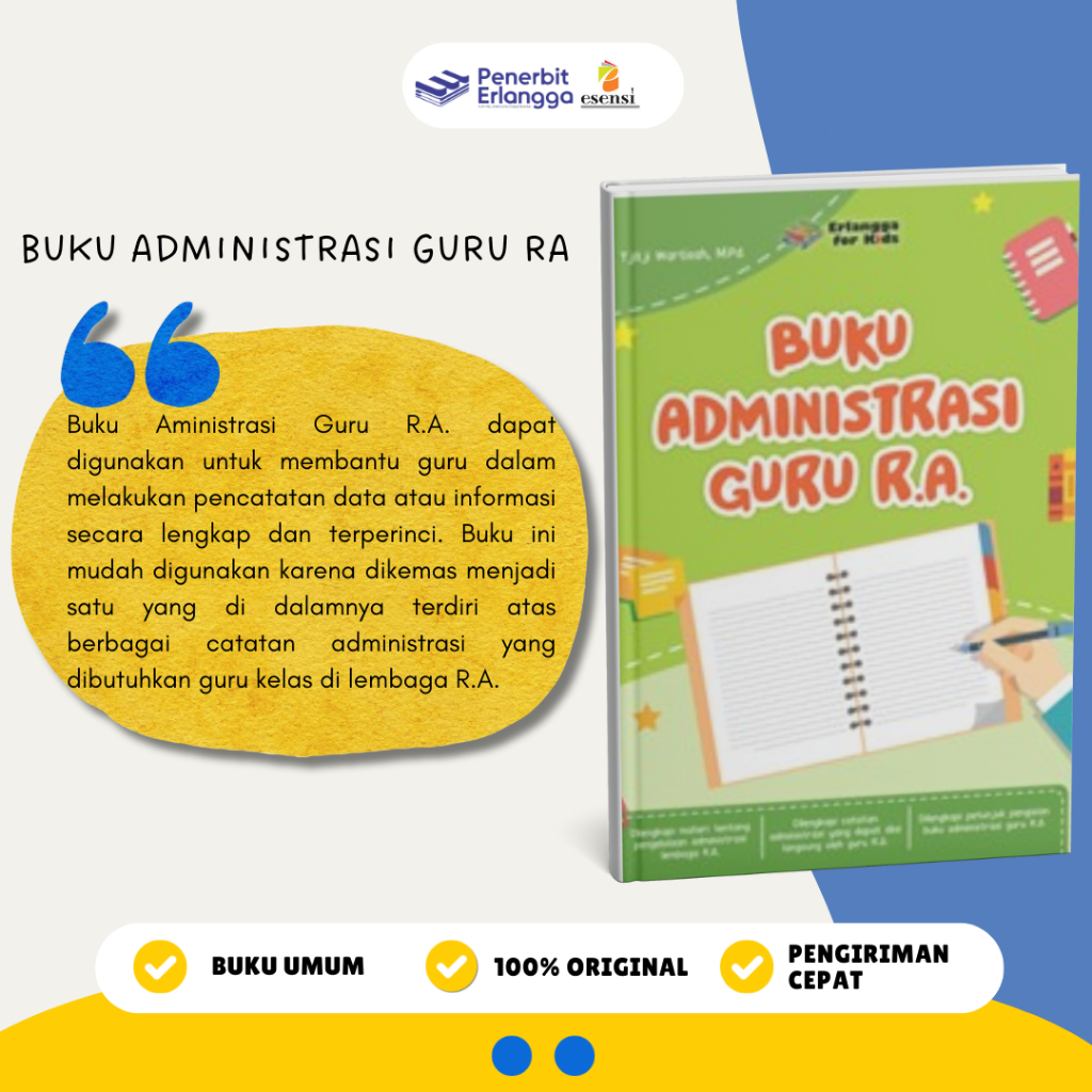 [Erlangga Official] Buku Referensi Guru: Administrasi Guru Ra