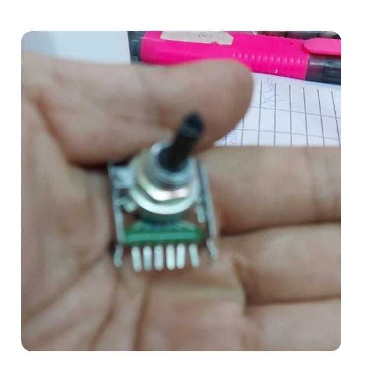 RF4378 potensio politron polytron 6p 6pin 6kaki 6 p pin kaki lurus drat by PCM LTC GLODOK