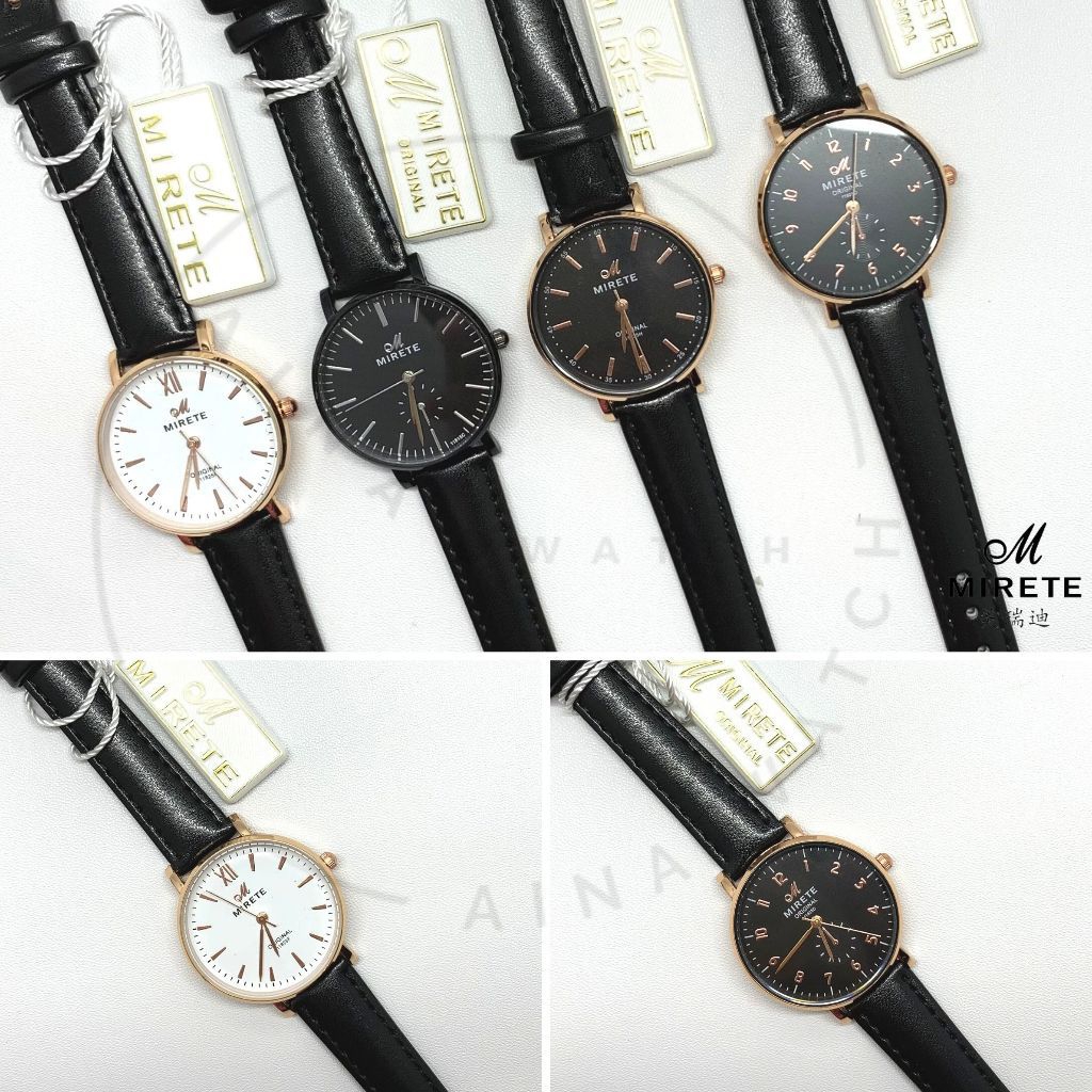 jam tangan mirete kulit wanita