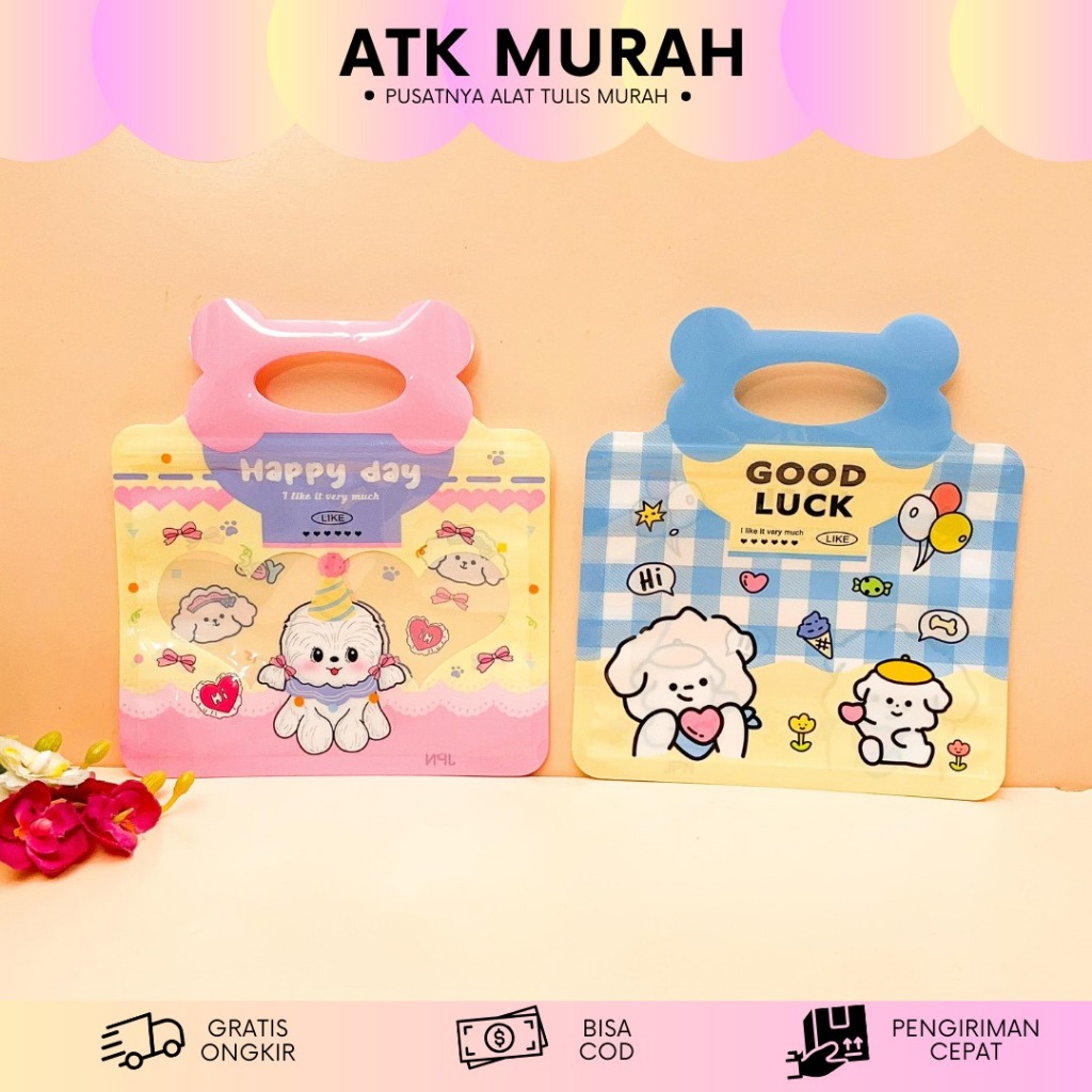 

ZIPPER BENTUK TAS JINJING ANJING HAPPY GOOD LUCK MN-1885 LUCU IMUT KADO UNIK SOUVERNIR NIKAHAN ULANG TAHUN HAJATAN