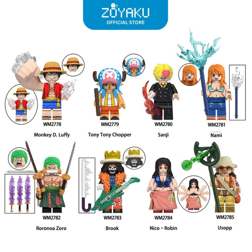 (1pcs) Mainan Lego Mini Bricks One Piece Anime Balok Susun TOY3053