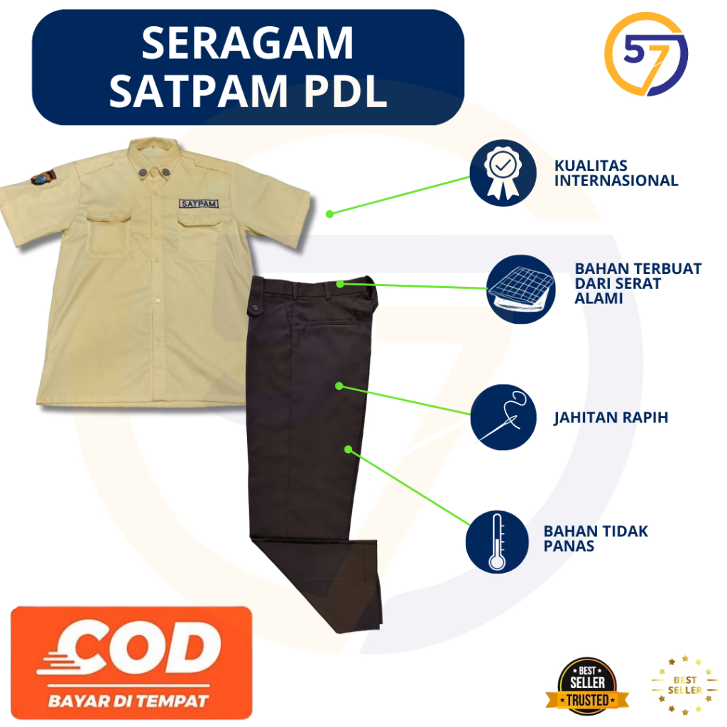 Seragam Satpam PDL | Seragam Satpam | Baju Satpam | Celana Satpam
