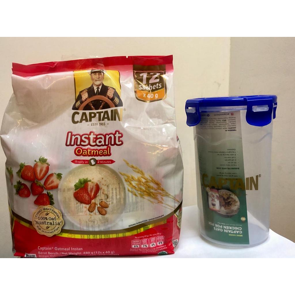 

Captain Oat Instant Oatmeal 12 sachet x 40 gram 480gr oats