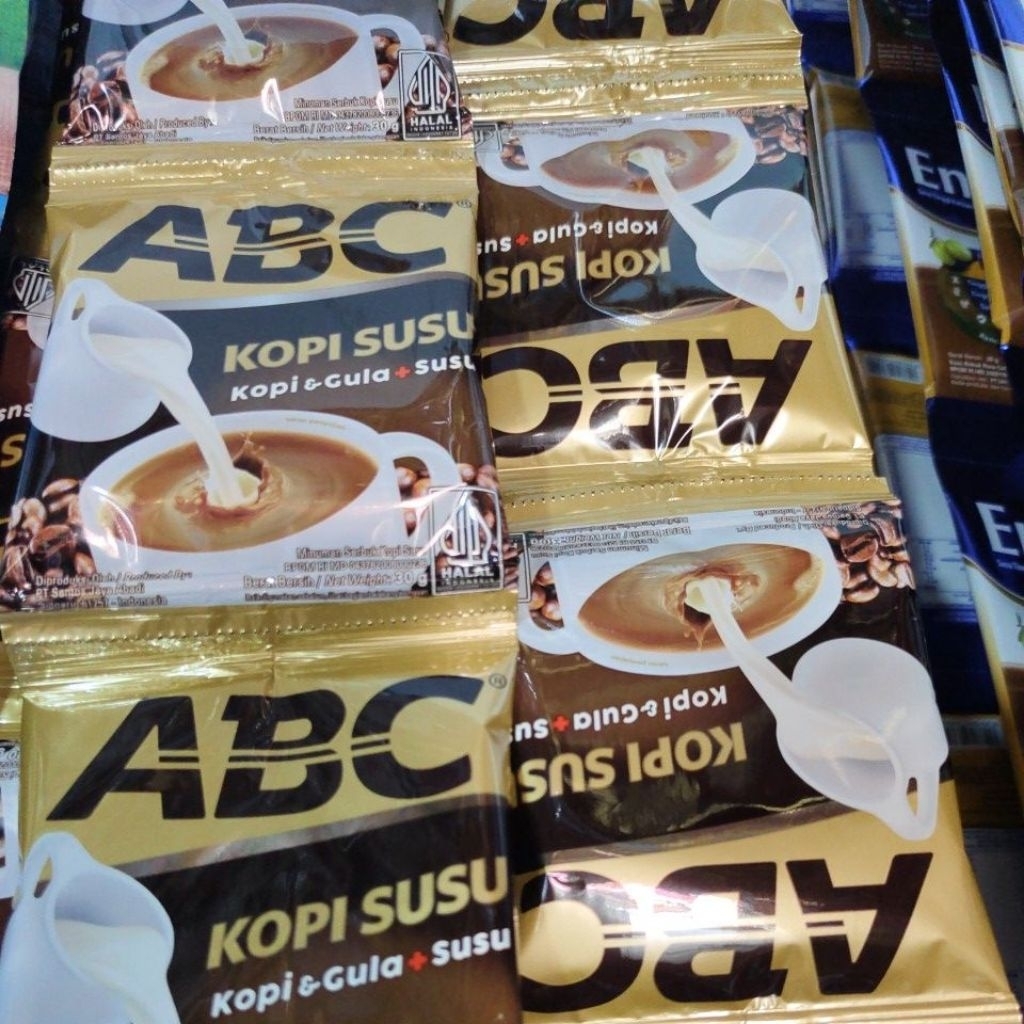 

KOPI ABC SUSU renceng | gula + kopi + susu | 1 renceng isi 10pcs | berat 30gr