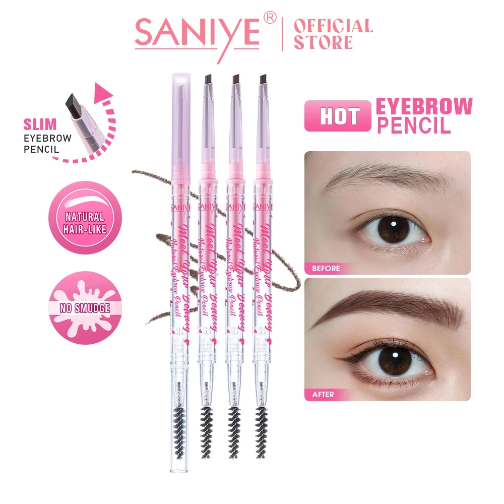 SANIYE Double Head Eyebrow Pencil Natural Smooth Eyebrow Pencil M334 / Pencil Eyebrow Pencil