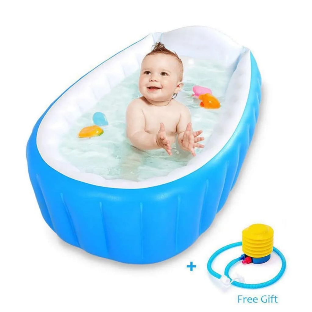 Bak Mandi Bayi Baru Lahir Bak Mandi Bayi Lipat Bak Mandi Baby Bathtub Portable Bonus Pompa