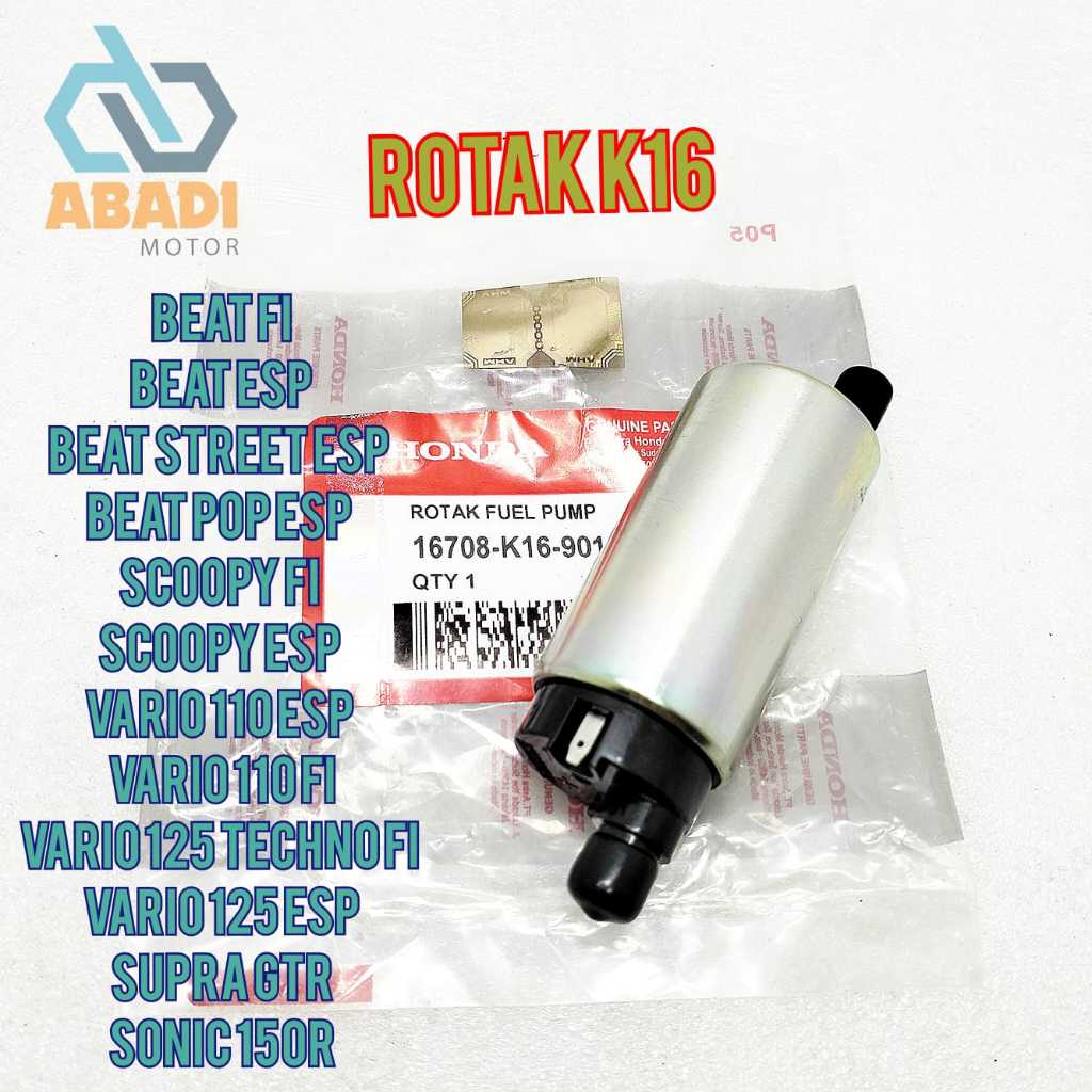 Rotak Pompa Bensin Ori Honda K16 Beat Pop Beat Fi Scoopy Beat Street ESP Vario 110 Techno Vario 125 
