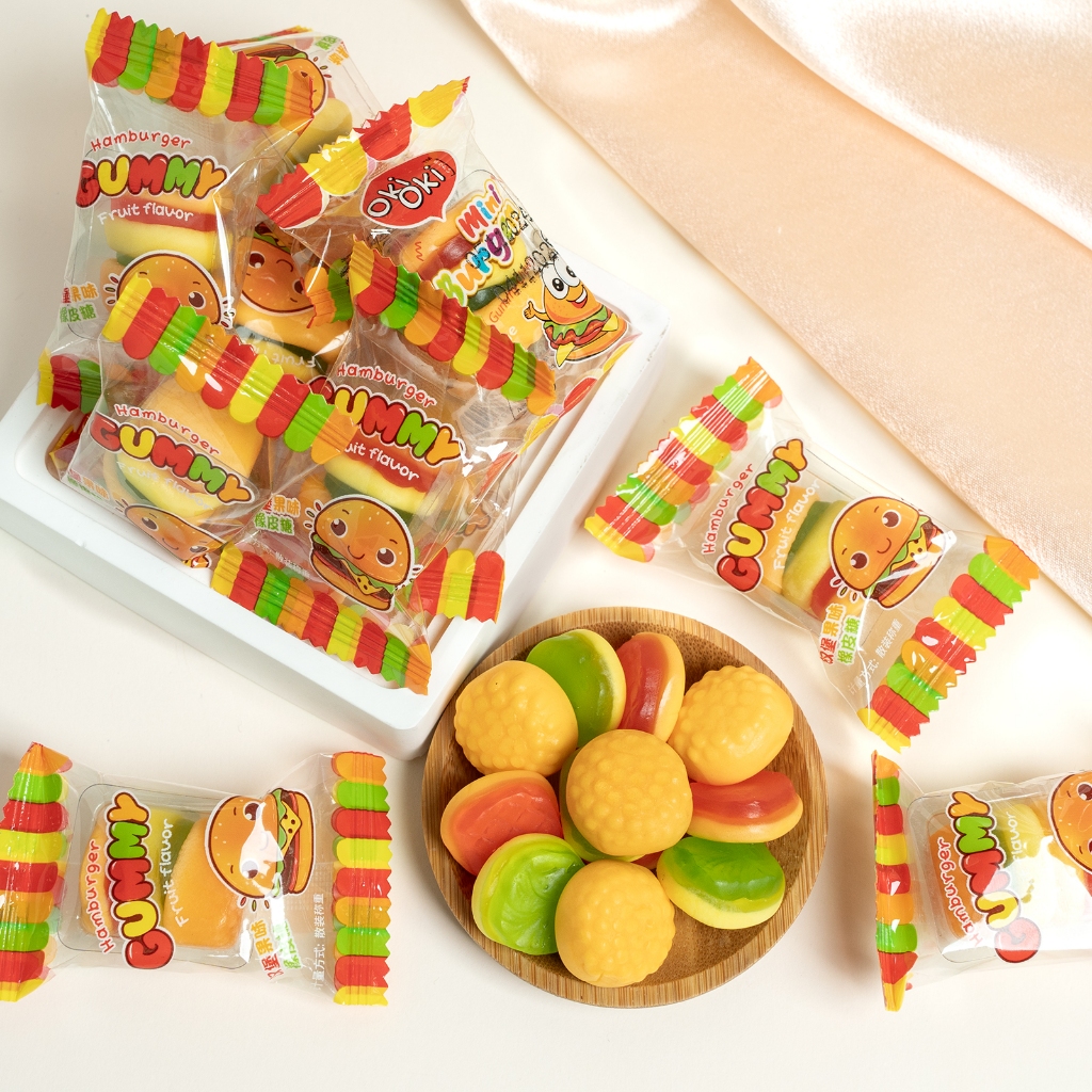 

【HALAL】Permen Hamburger Impor Camilan Sehat yang Lezat untuk Orang Dewasa dan Anak-anak