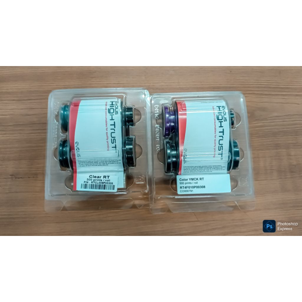 Ribbon dan Film Evolis Avansia / Ribbon Evolis avansia / Film Evolis Avansia Satu set Ribbon dan Fil