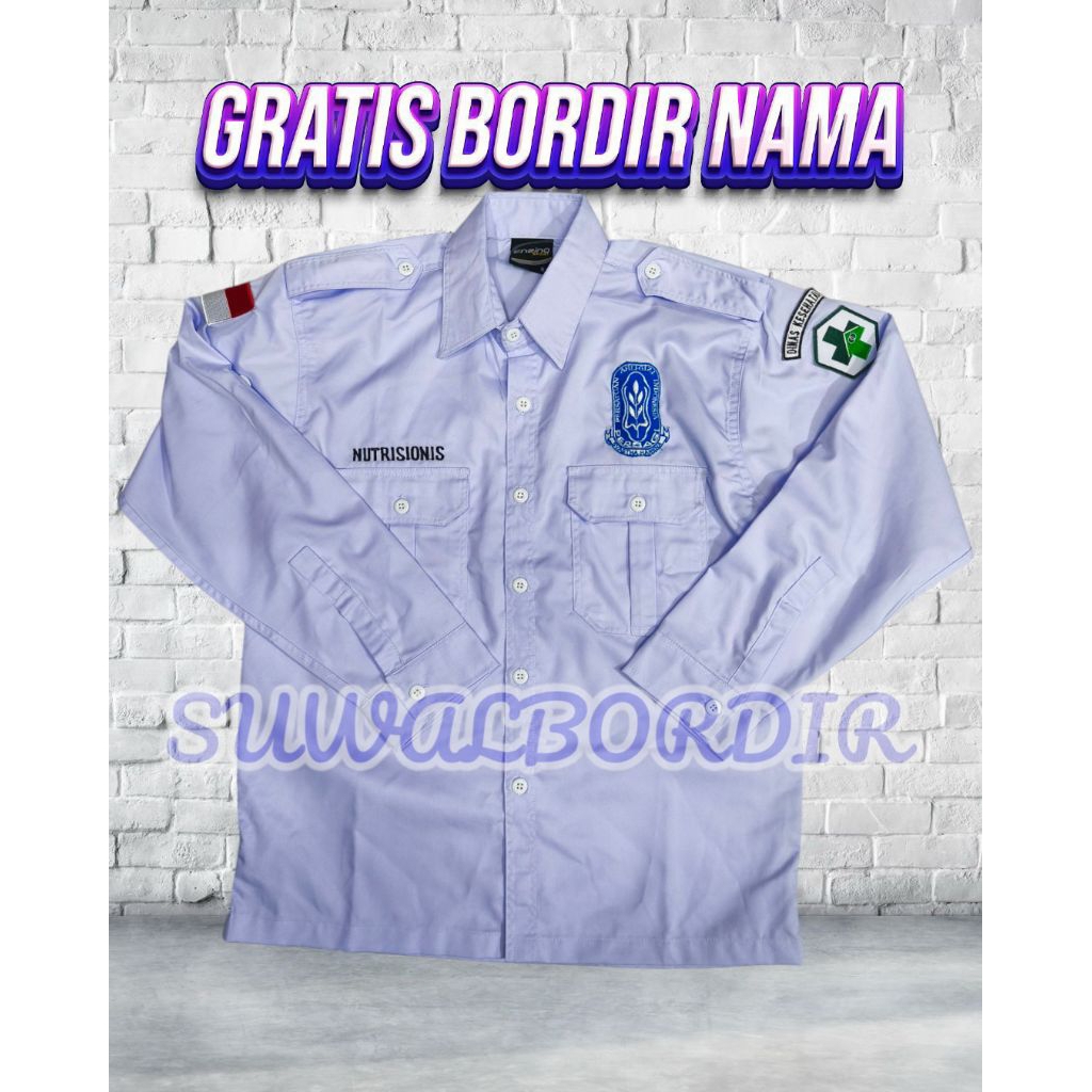 KEMEJA PERSAGI LENGAN PANJANG TERBARU SERAGAM PERSAGI ATASAN BAJU PERSAGI KEMEJA AHLI GIZI