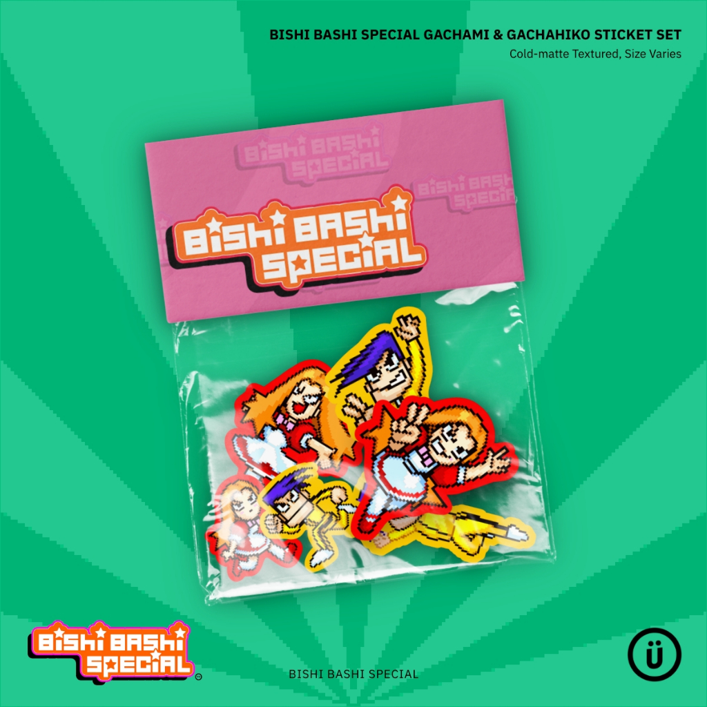 

Bishi Bashi - Gachami & Gachahiko Sticket Set (Fanmade)