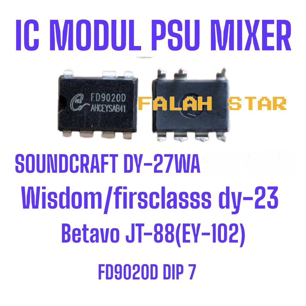 1pcs ic psu mixer soundcraft (dy-27wa) wisdom (dy-23) betavo(ey-102) dan firstclass 8