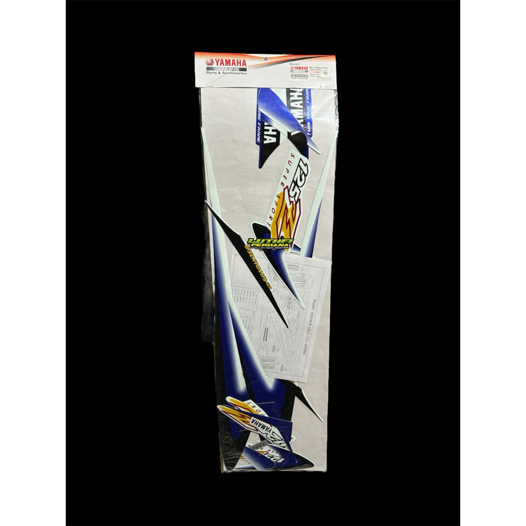 STRIPING ORIGINAL YAMAHA 125Z BIRU