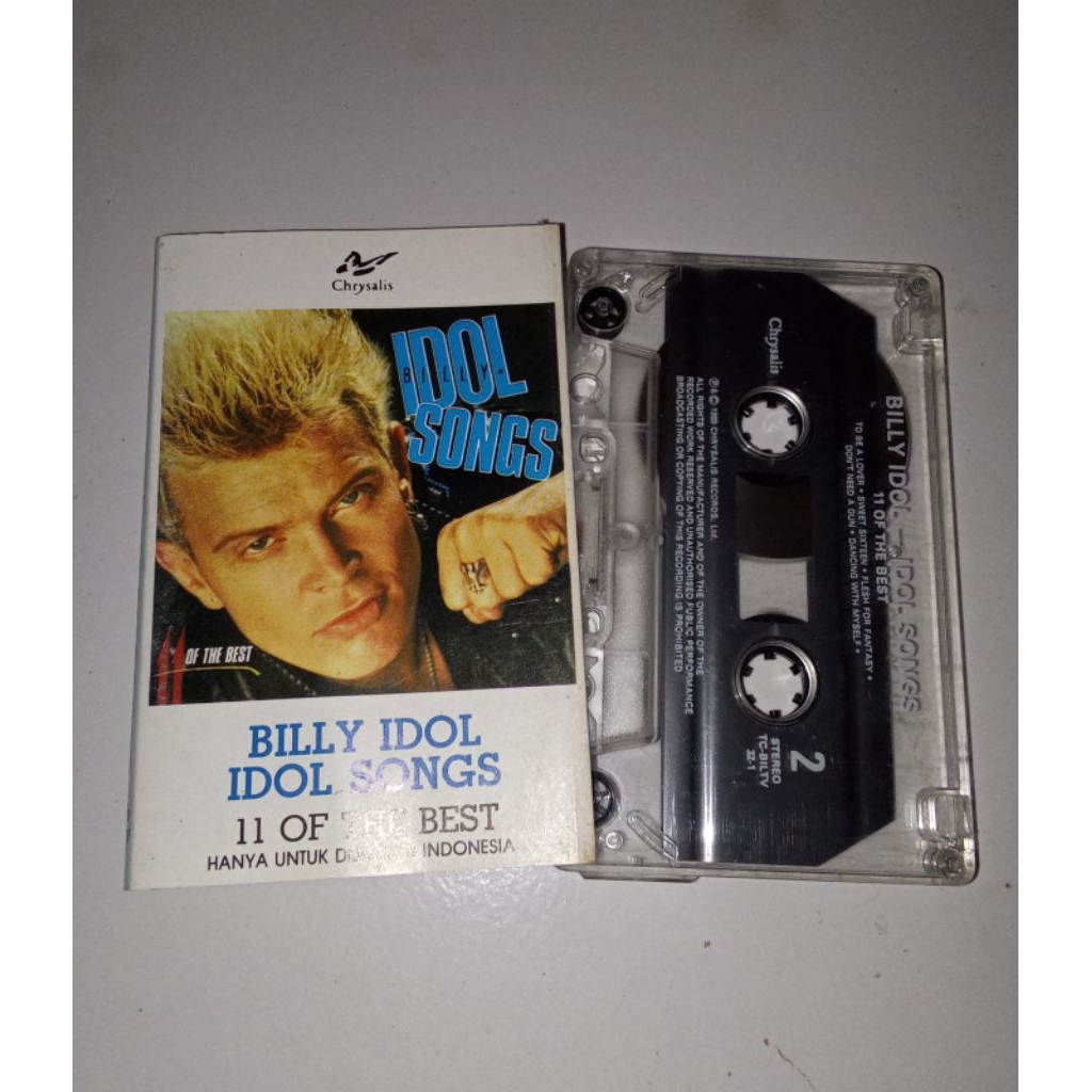 kaset pita billy idol - idol songs