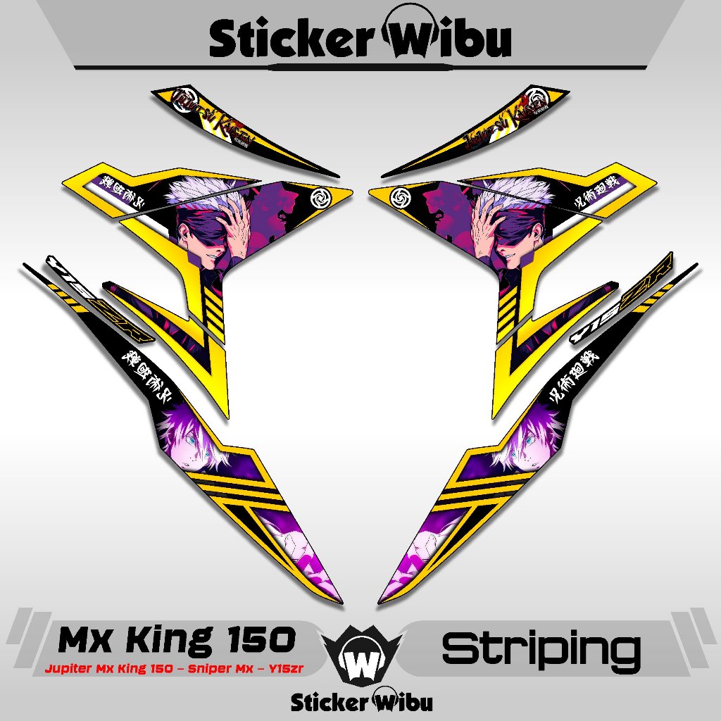 STRIPING MX KING 150 / 9 / STIKER MX KING / VARIASI / EXCITER 150 / MX KING / ORI / JUPITER MX KING