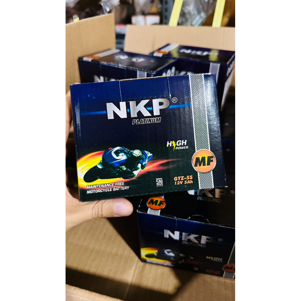 AKI MOTOR AKI KERING GTZ-5S MERK NKP (BEAT,VARIO,MIO,SCOOPY)