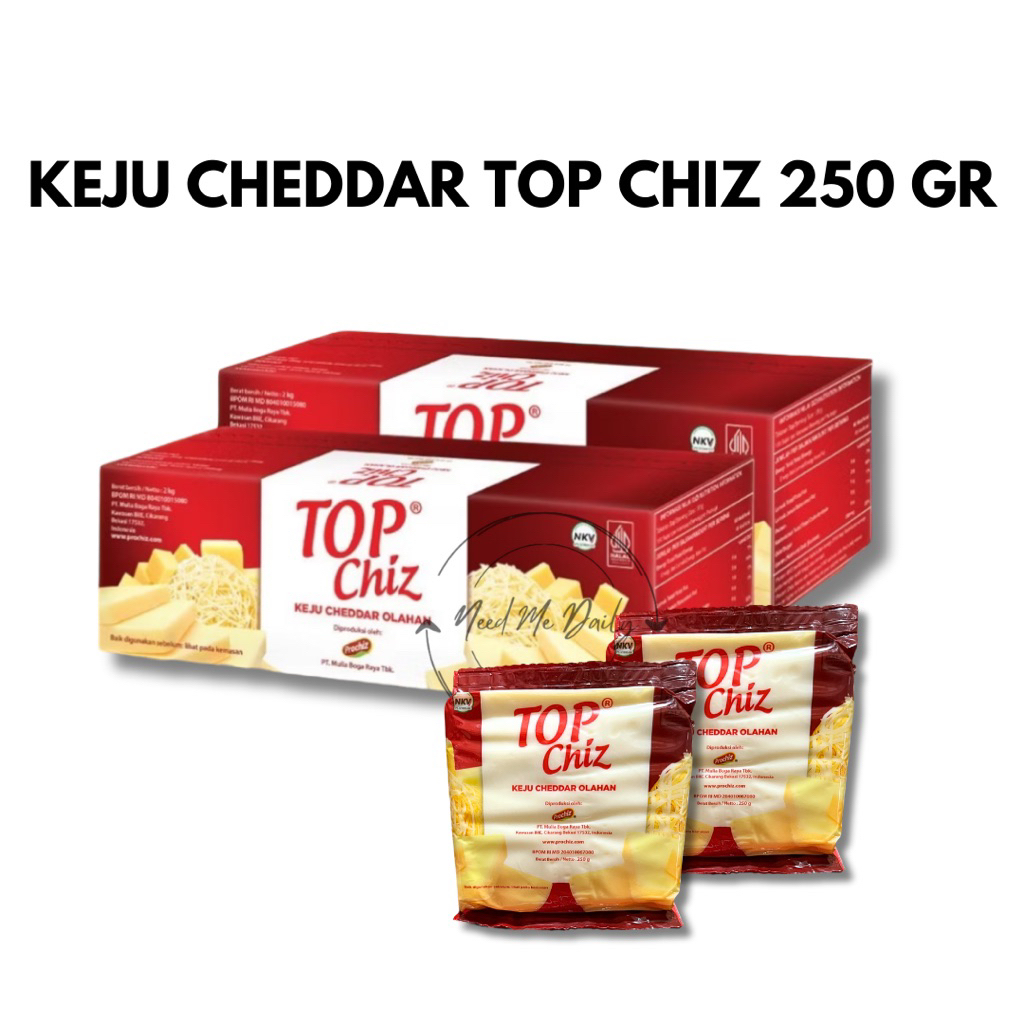 

Top Chiz Keju Cheddar 250 gr | Topchiz