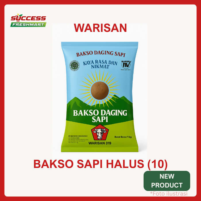 

warisan bakso sapi halus isi 10