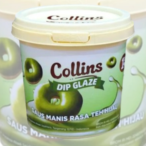 

Collins Dip Glaze Matcha Saus Manis Rasa Teh Hijau kemasan pabrik 1 kg