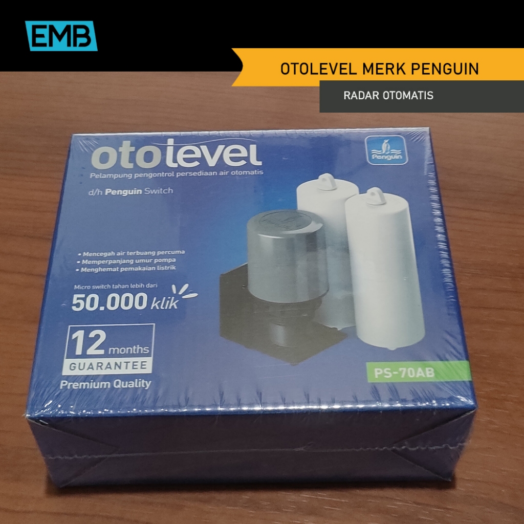 otolevel / radar Pelampung merk penguin otomatis buat pompa air toren / torent penampungan air