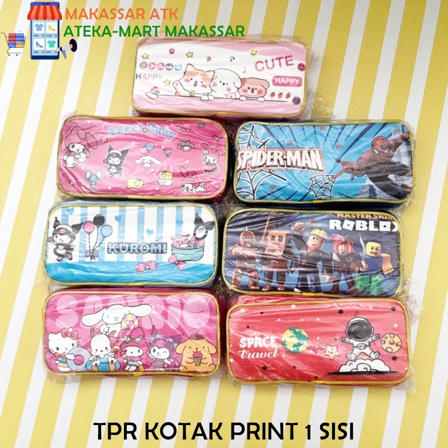 

[1 PCS] TEMPAT PENSIL RESTLETING KOTAK PRINT 1 SISI