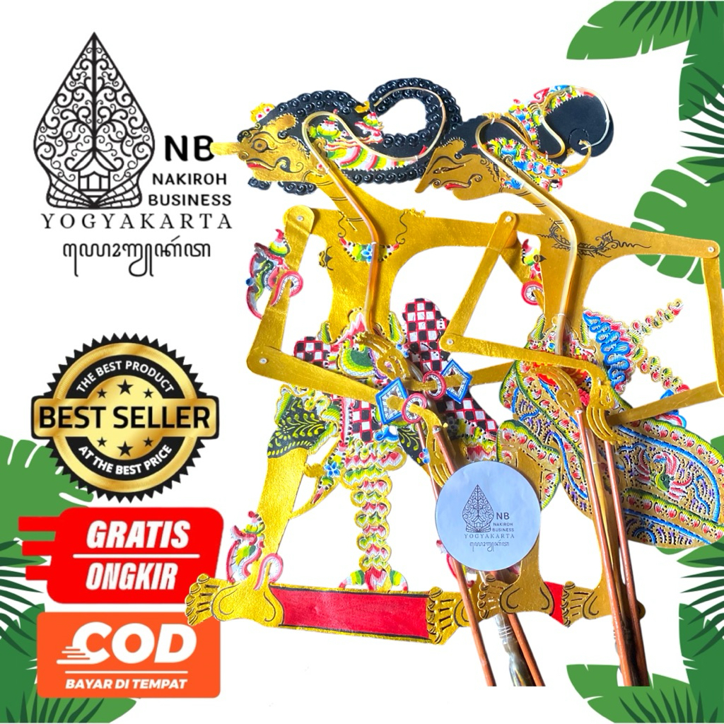 NAKIROHBUSINESS | PAKET WAYANG ANTASENA PUNTADEWA GAPIT SUNGU ALUSAN KUALITAS SUPER PREMIUM UKURAN B