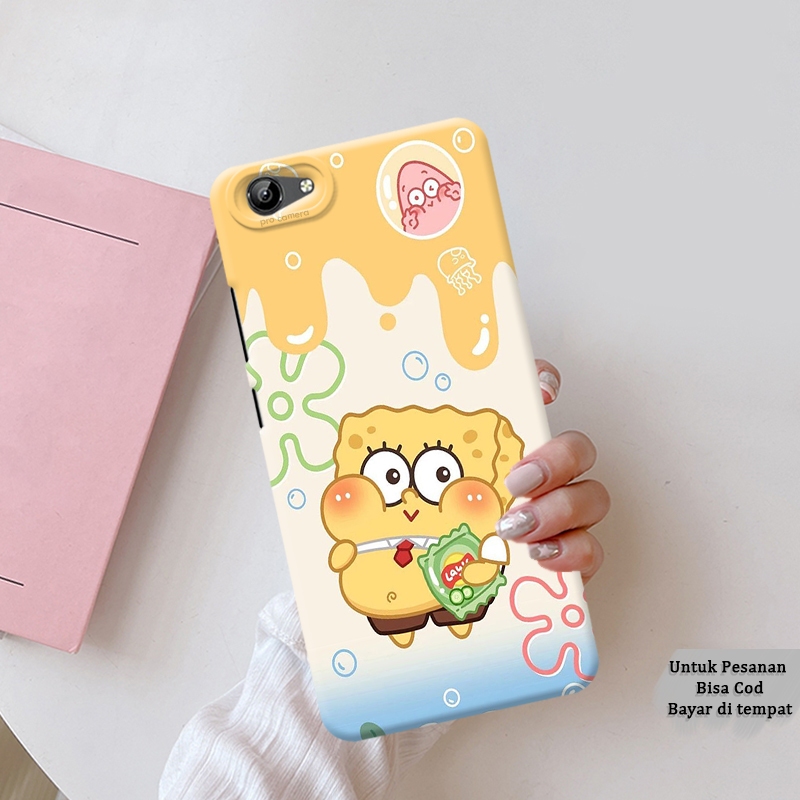 Premium Case Mewah OPPO A71 Full Cover Casing Ponsel SpongeBob SquarePants Softcase Pro Camera Silic