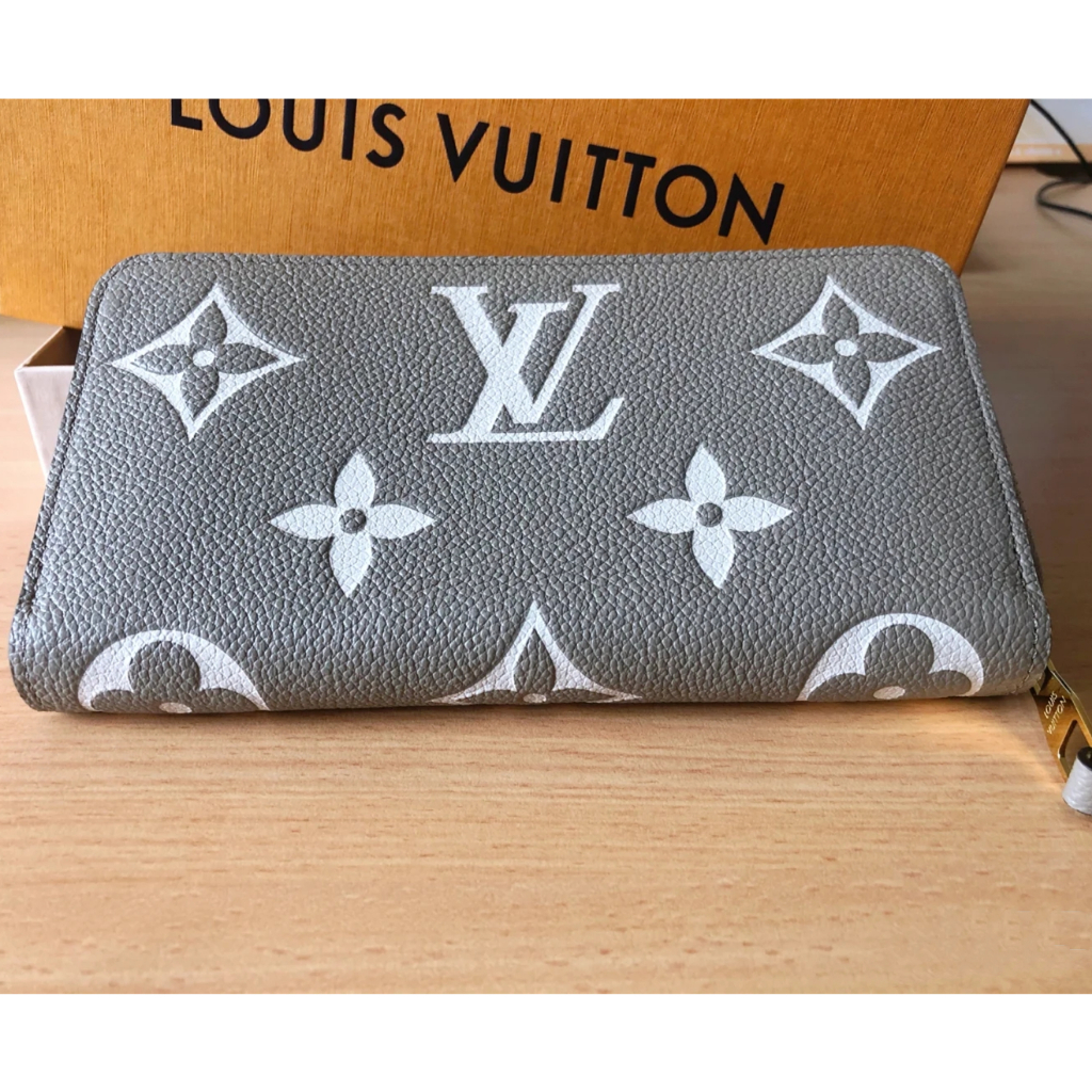 ［ Produk asli Perancis］ M69794/LOUIS VUITTON Zippy Wallet/dompet abu-abu/dompet wanita/Dompet ritsle