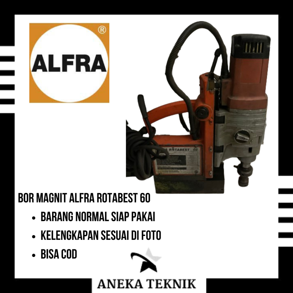 MESIN BOR MAGNET ALFRA ROTABEST 60 / MAGNETIC DRILL / MESIN BOR MAGNET