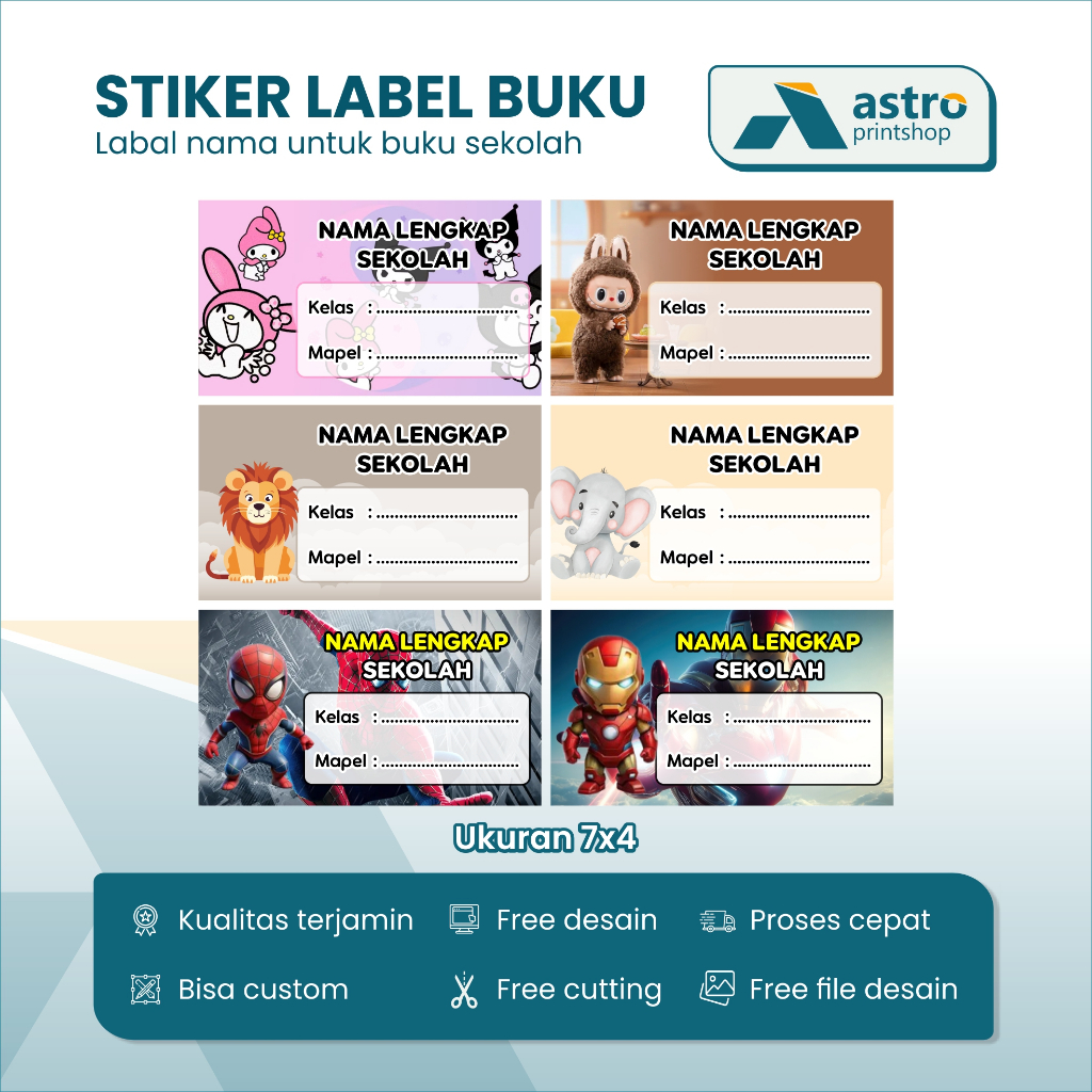 

PAKET 40 PCS (7x4) STIKER LABEL BUKU PELAJARAN | LABEL BUKU TULIS | STIKER SAMPUL BUKU | STICKER NAMA BUKU | STICKER BUKU PELAJARAN | SETIKER LABEL MAPEL