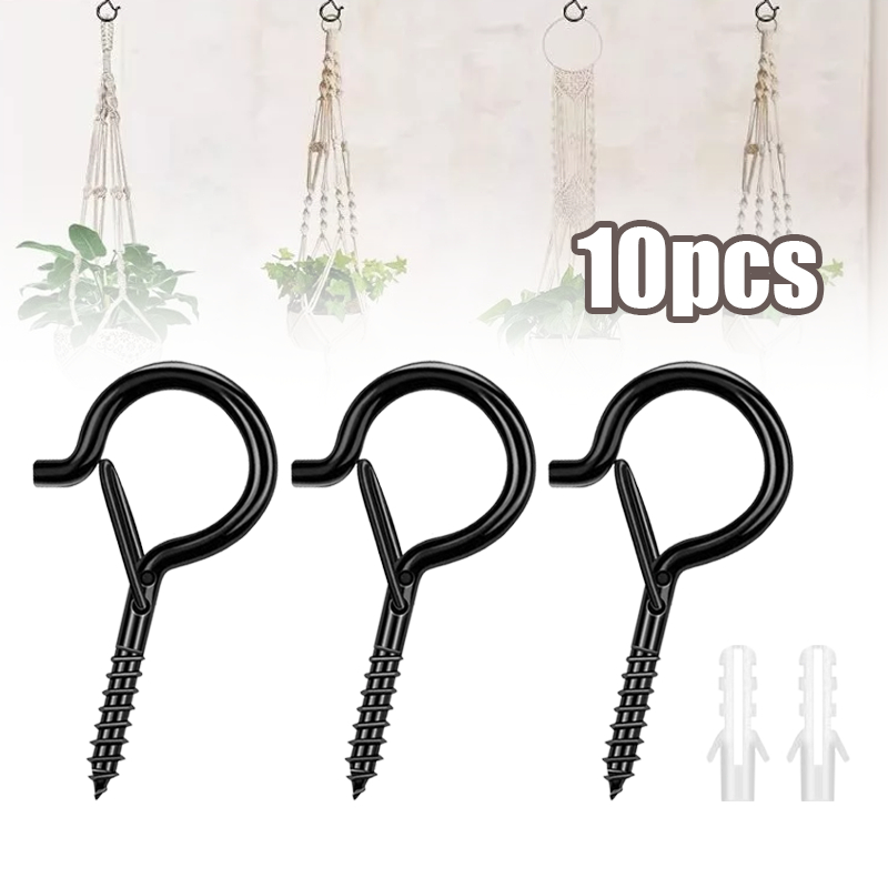 10set Sekrup Pengait Anti Jatuh Sekrup Gantungan Tutup Sekrup Gantungan Universal Sekrup Tanda Tanya