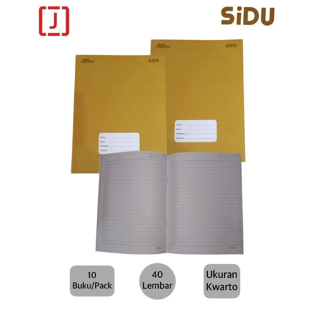 

BUKU TULIS SIDU COVER SAMPUL NAMA ISI 40 LEMBAR / BUKU SIDU CRAFT 40 LEMBAR (1 PACK ISI 10 BUKU)